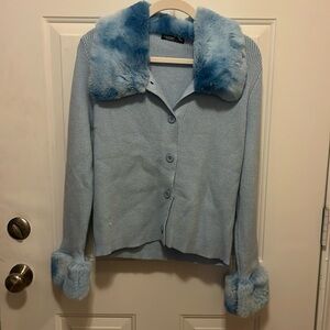 Fake Fur lined Cardigan